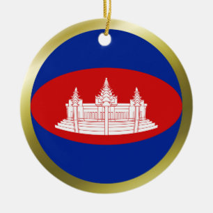 Ornement de drapeau cambodgien