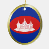 Ornement de drapeau cambodgien (Gauche)