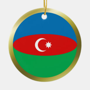 Ornement de drapeau d'Azerbaïdjan