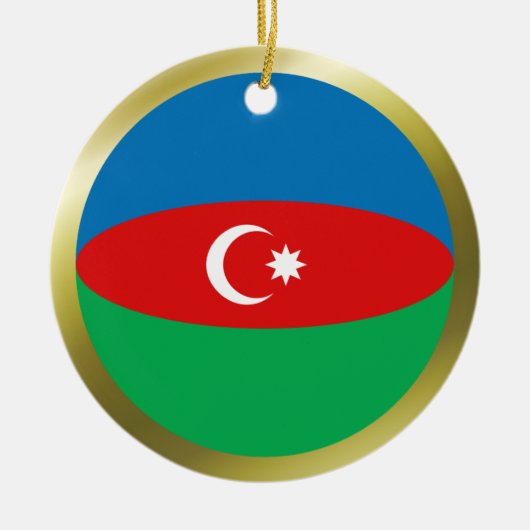 Ornement de drapeau d'Azerbaïdjan (Devant)