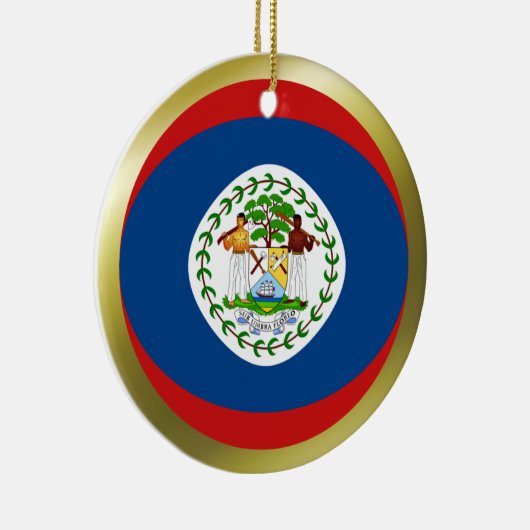 Ornement de drapeau de Belize (Droite)