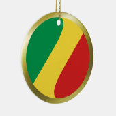 Ornement de drapeau de Congo-Brazzaville (Droite)