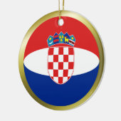 Ornement de drapeau de Croatie (Gauche)