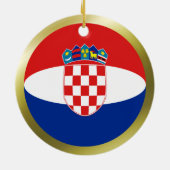 Ornement de drapeau de Croatie (Dos)