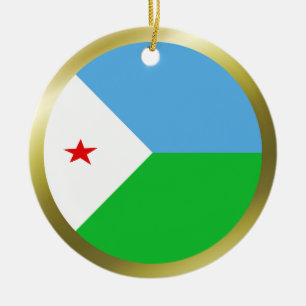 Ornement de drapeau de Djibouti
