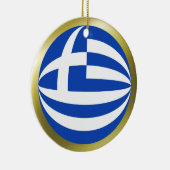 Ornement de drapeau de Grèce (Droite)