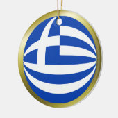 Ornement de drapeau de Grèce (Gauche)