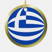 Ornement de drapeau de Grèce (Dos)