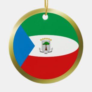 Ornement de drapeau de Guinée équatoriale