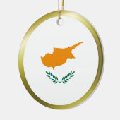 Ornement de drapeau de la Chypre (Gauche)