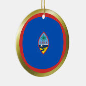 Ornement de drapeau de la Guam (Droite)