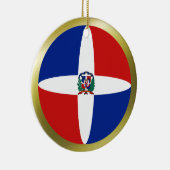 Ornement de drapeau de la République Dominicaine (Droite)