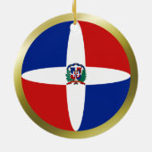 Ornement de drapeau de la République Dominicaine (Dos)