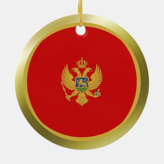 Ornement de drapeau de Monténégro (Dos)