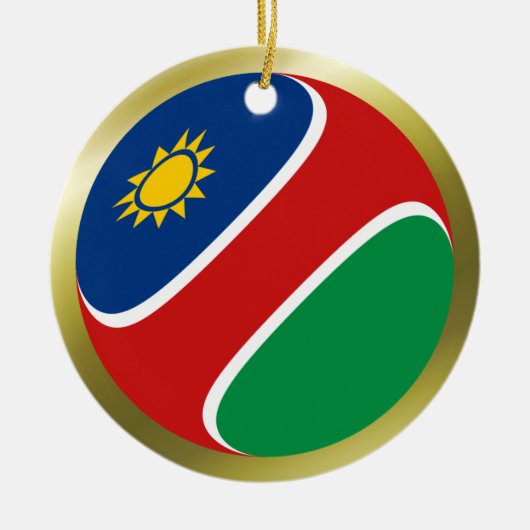 Ornement de drapeau de Namibie (Devant)