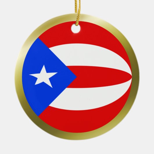 Ornement de drapeau de Porto Rico (Devant)