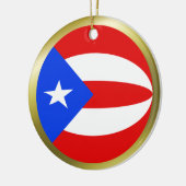 Ornement de drapeau de Porto Rico (Gauche)