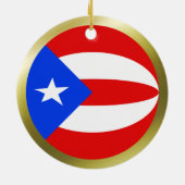 Ornement de drapeau de Porto Rico (Dos)