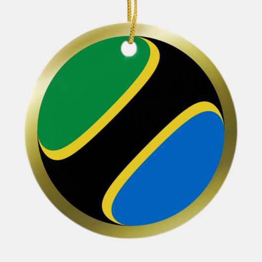 Ornement de drapeau de Tanzanie (Devant)