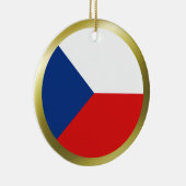 Ornement de drapeau de Tchéquie (Droite)