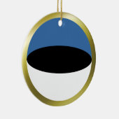 Ornement de drapeau d'Estonie (Droite)