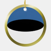 Ornement de drapeau d'Estonie (Dos)