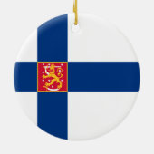 Ornement de drapeau d'état de la Finlande (Dos)
