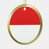 Ornement de drapeau d'Indonésie (Gauche)