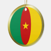 Ornement de drapeau du Cameroun (Gauche)