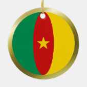 Ornement de drapeau du Cameroun (Dos)