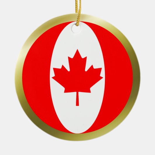 Ornement de drapeau du Canada (Devant)