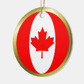 Ornement de drapeau du Canada (Gauche)
