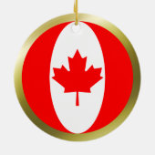 Ornement de drapeau du Canada (Dos)