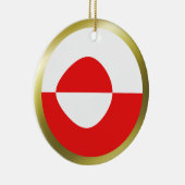 Ornement de drapeau du Groenland (Droite)