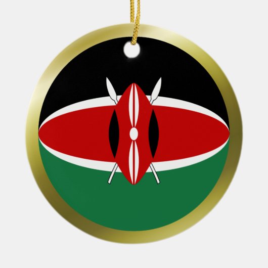 Ornement de drapeau du Kenya (Devant)