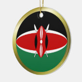 Ornement de drapeau du Kenya (Gauche)