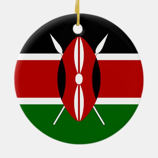 Ornement de drapeau du Kenya (Dos)