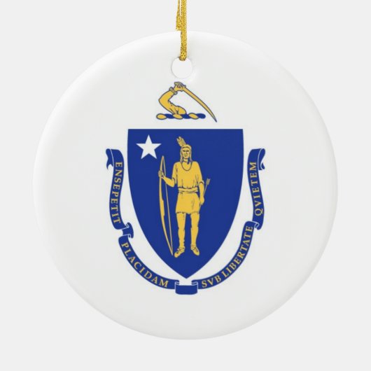 Ornement de drapeau du Massachusetts (Dos)