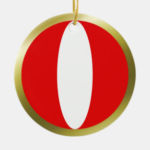 Ornement de drapeau du Pérou