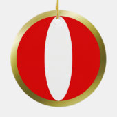 Ornement de drapeau du Pérou (Dos)