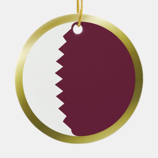 Ornement de drapeau du Qatar (Devant)