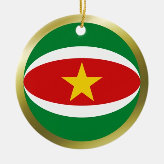 Ornement de drapeau du Surinam (Devant)