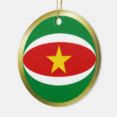 Ornement de drapeau du Surinam (Gauche)