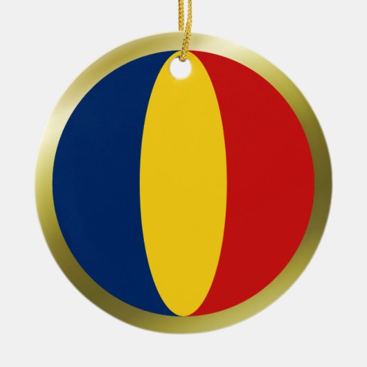 Ornement de drapeau du Tchad (Devant)