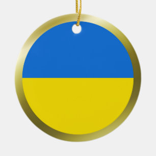 Ornement de drapeau d'Ukraine
