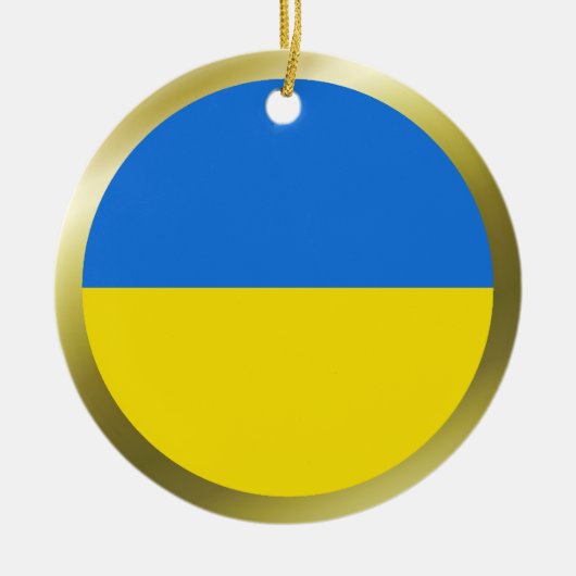 Ornement de drapeau d'Ukraine (Devant)