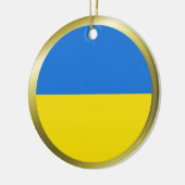Ornement de drapeau d'Ukraine (Gauche)