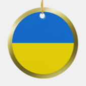 Ornement de drapeau d'Ukraine (Dos)
