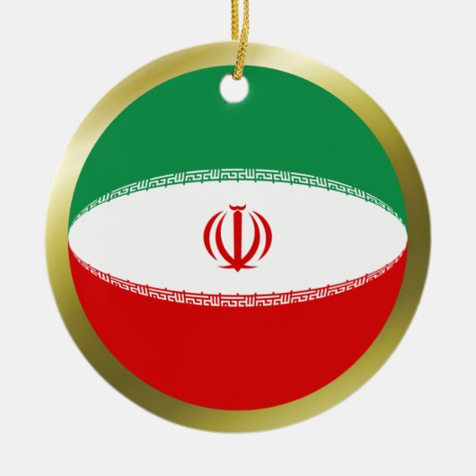 Ornement de drapeau iranien (Devant)