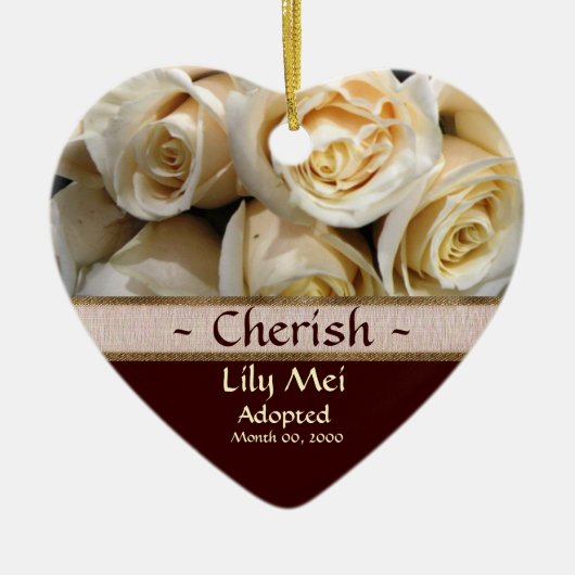 Ornement de faire-part d'adoption (Devant)